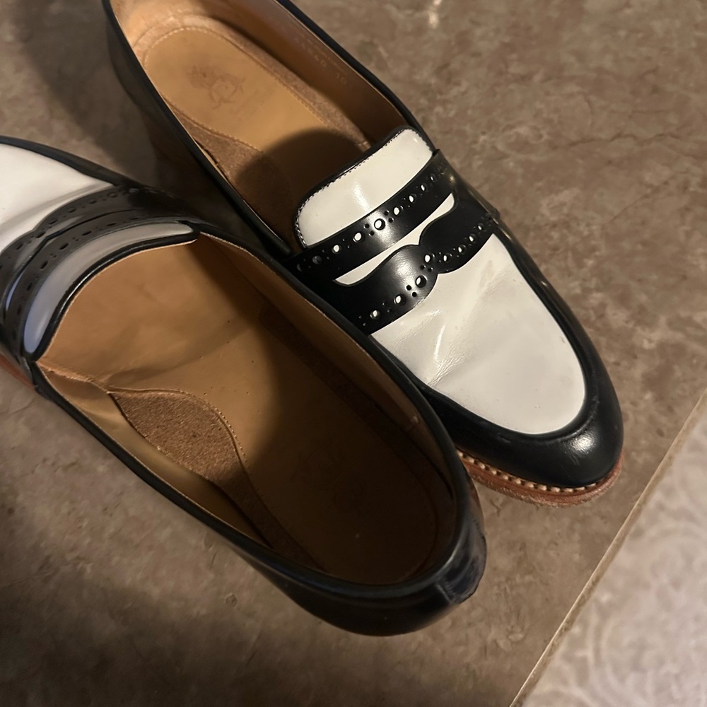 Office of Angela Scott “Ms Madison” black and white loafer - Picture 4 of 9